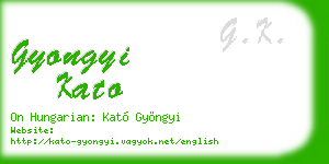 gyongyi kato business card